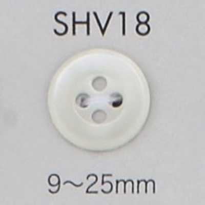 SHV18 Botón de nácar de 4 agujeros