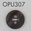 OPU307 Botón de poliéster de cuatro agujeros estilo carey
