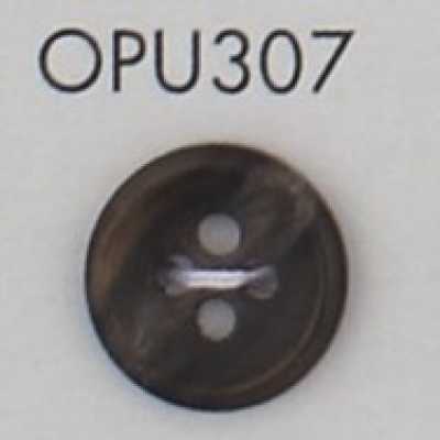 OPU307 Botón de poliéster de cuatro agujeros estilo carey
