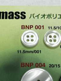 BNP-001 Botón De Biopoliéster De 4 Orificios IRIS Foto secundaria