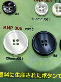 BNP-005 Botón De Biopoliéster De 4 Orificios IRIS Foto secundaria