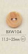 BXW104 Botón De 2 Agujeros De Madera De Material Natural