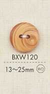 BXW120 Botón De 2 Agujeros De Madera De Material Natural