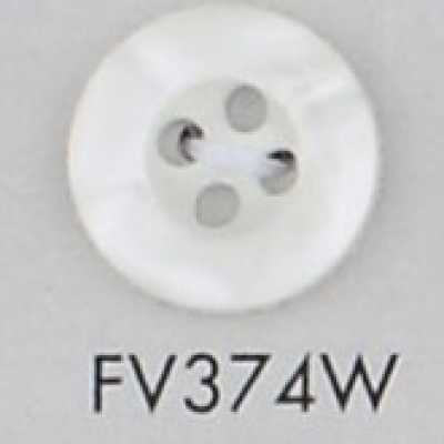 FV374W Botón de resina de poliéster