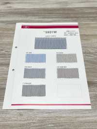 5931W Forro De Bolsillo A Rayas Teñido En Hilo Kato Yoko Subfoto