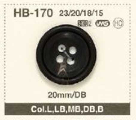 HB-170 Botón natural de cuerno de búfalo de agua para trajes/chaquetas, de 4 agujeros