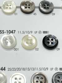 SS-1047 Botón De Poliéster De 4 Agujeros Para Camisas Y Blusas Sencillas IRIS Foto secundaria