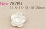 787PU Botón con forma de flor