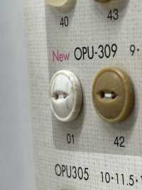 OPU309 Botón De Dos Agujeros Con Forma De Ojo De Gato DAIYA BUTTON(DAIYA BUTTON) Subfoto