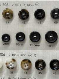 OPU309 Botón De Dos Agujeros Con Forma De Ojo De Gato DAIYA BUTTON(DAIYA BUTTON) Subfoto