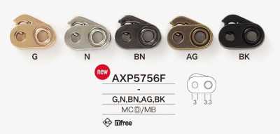 AXP5756F Tope de cordón de fundición a presión/latón