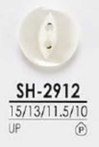 SH-2912 Botón brillante de resina de poliéster de 2 agujeros