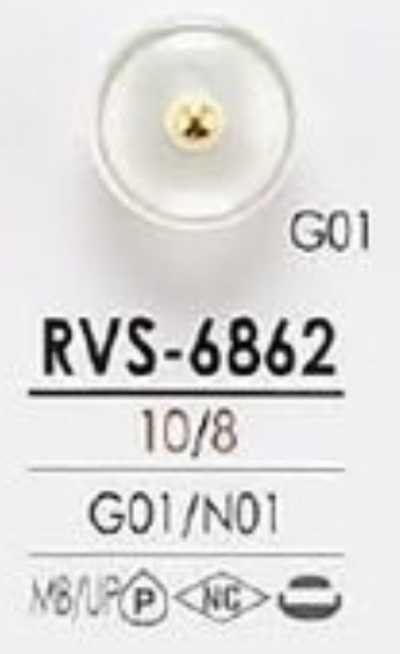 RVS6862 Botón metálico con bola estilo pin-curl para teñir