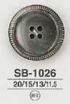 SB-1026 Frente De 4 Orificios De Concha De Nácar, Botones Brillantes