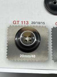 GT113 Botón De Poliéster Con Forma De Búfalo IRIS Foto secundaria