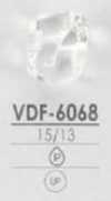 VDF6068 Botón brillante de resina de poliéster con vástago de túnel