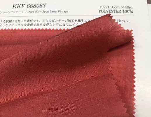 KKF6680SY 80 Césped Hilado Vintage[Fabrica Textil] Uni Textile Foto secundaria