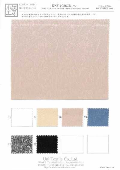 KKF1026CD-D/1 CD Satén elástico jacquard