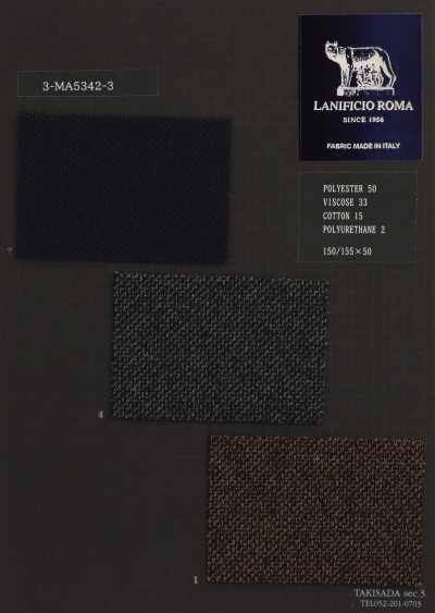3-MA5342-3 ROMA Jersey de algodón reciclado