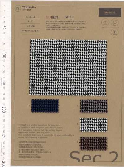 5-52712 TRABEST tweed suave al tacto mélange pata de gallo