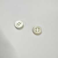 ES115 Botón de poliéster efecto nácar, en forma de plato, de 4 agujeros DAIYA BUTTONS[Botones] DAIYA BUTTON Más fotos