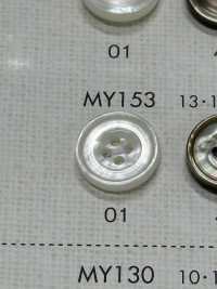 MY153 BOTONES DAIYA Botones De Poliéster Tipo Concha De Cuatro Conchas Con Borde[Botón] DAIYA BUTTON(DAIYA BUTTON) Subfoto