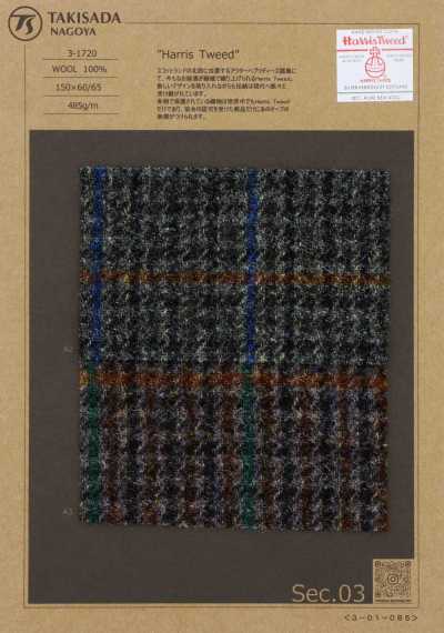 3-1720 HARRIS Harris Tweed cuadros Gun Club