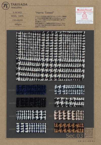 3-JA HARRIS Harris Tweed cuadro Glen
