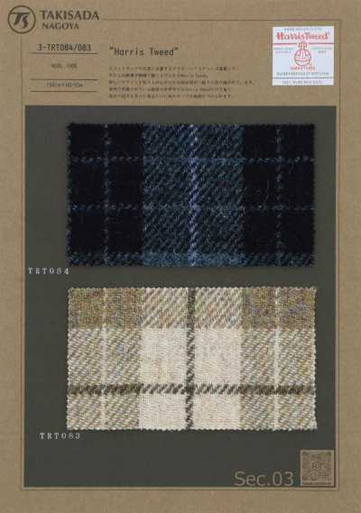 3-TRT084 HARRIS Harris Tweed a cuadros tartán