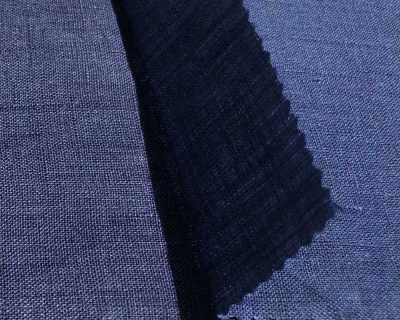 SB70100 Lino Híbrido Indigo 1/60[Fabrica Textil] SHIBAYA Foto secundaria