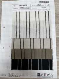 SBY7309 Rayas De Lino Teñidas En Hilo 1/40[Fabrica Textil] SHIBAYA Subfoto