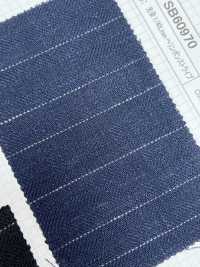SB60970 Hilo Teñido 1/40 Lino Herringbone Stripe[Fabrica Textil] SHIBAYA Foto secundaria