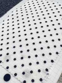 350 40 / Estampado Circular De Lunares Con Costilla (Mercerizado)[Fabrica Textil] VANCET Foto secundaria