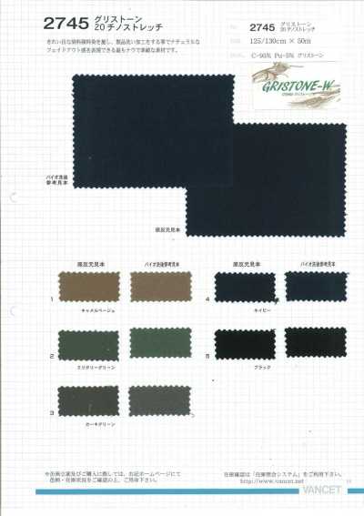 2745 Gristone CPT20 chino elástico