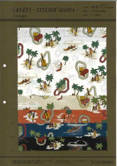 4143 Popelina 40S STYLISH ALOHA(Nostalgi