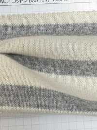 475 16// Jersey De Algodón De Rayas Horizontales BSQ (Superficie Borrosa)[Fabrica Textil] VANCET Foto secundaria