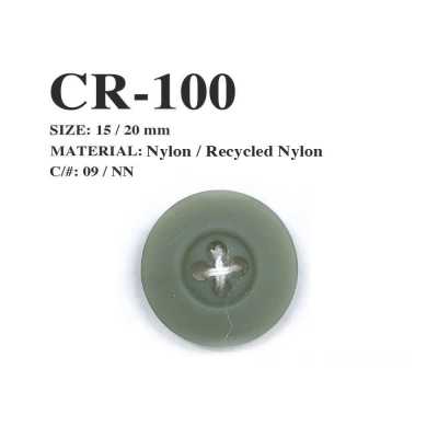 CR-100 Botón de 4 agujeros de nailon reciclado de red de pesca