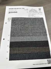 32100-10 Tweed Lavable 2WAY Glen Check[Fabrica Textil] SASAKISELLM Foto secundaria