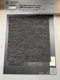 1079000 Top Dye Lino Jersey Sin Agujas Herringbone[Fabrica Textil] Takisada Nagoya Foto secundaria