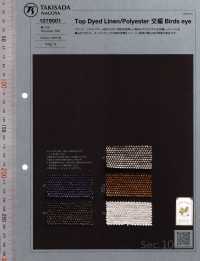 1079001 Top Dye Lino Jersey Estampado Ojo De Pájaro[Fabrica Textil] Takisada Nagoya Foto secundaria
