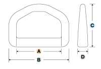 LD-E Anillo D YKK LD-E 15 Mm ~ 50 Mm[Hebillas Y Anillo] Subfoto