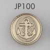 JP100 Botón chapado en resina ABS