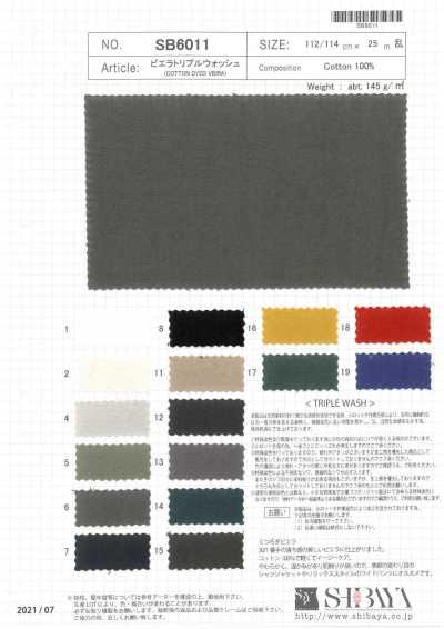 SB6011 Viyella triple lavado