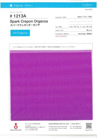 1213A Organza de crespón Spark