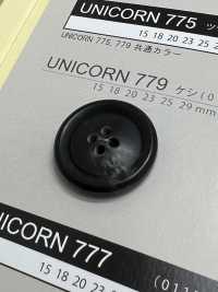 UNICORN779 [Estilo Buffalo] Botón De 4 Orificios Con Borde, Sin Brillo NITTO Button Foto secundaria