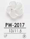 PW2017 Botón brillante de 2 agujeros de resina de poliéster