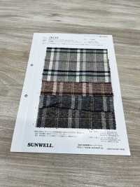26118 Algodón Teñido En Hilo/acrílico/poliéster Color Nep Check[Fabrica Textil] SUNWELL Foto secundaria