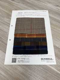 26214 Algodón/celulosa Teñido En Hilo Fuzzy Viyella Check[Fabrica Textil] SUNWELL Foto secundaria