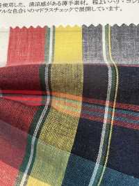 35432 Hilado Teñido 40 Hilo Sencillo/ Cuadro Madrás De Lino[Fabrica Textil] SUNWELL Foto secundaria
