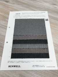 46050 Tejido Elástico A Cuadros De Poliéster/rayón Teñido En Hilo[Fabrica Textil] SUNWELL Foto secundaria